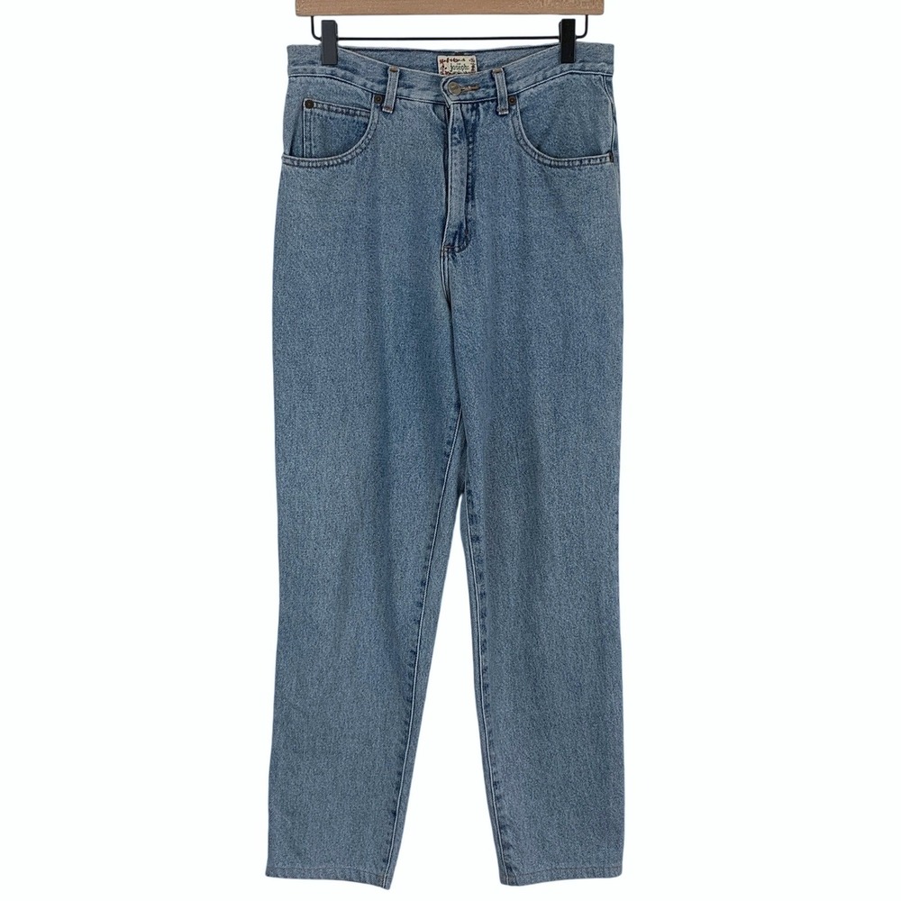 VTG FOR JOSEPH High Waisted Straight Leg Jeans Sz 31 Med Wash Made in USA 29x28